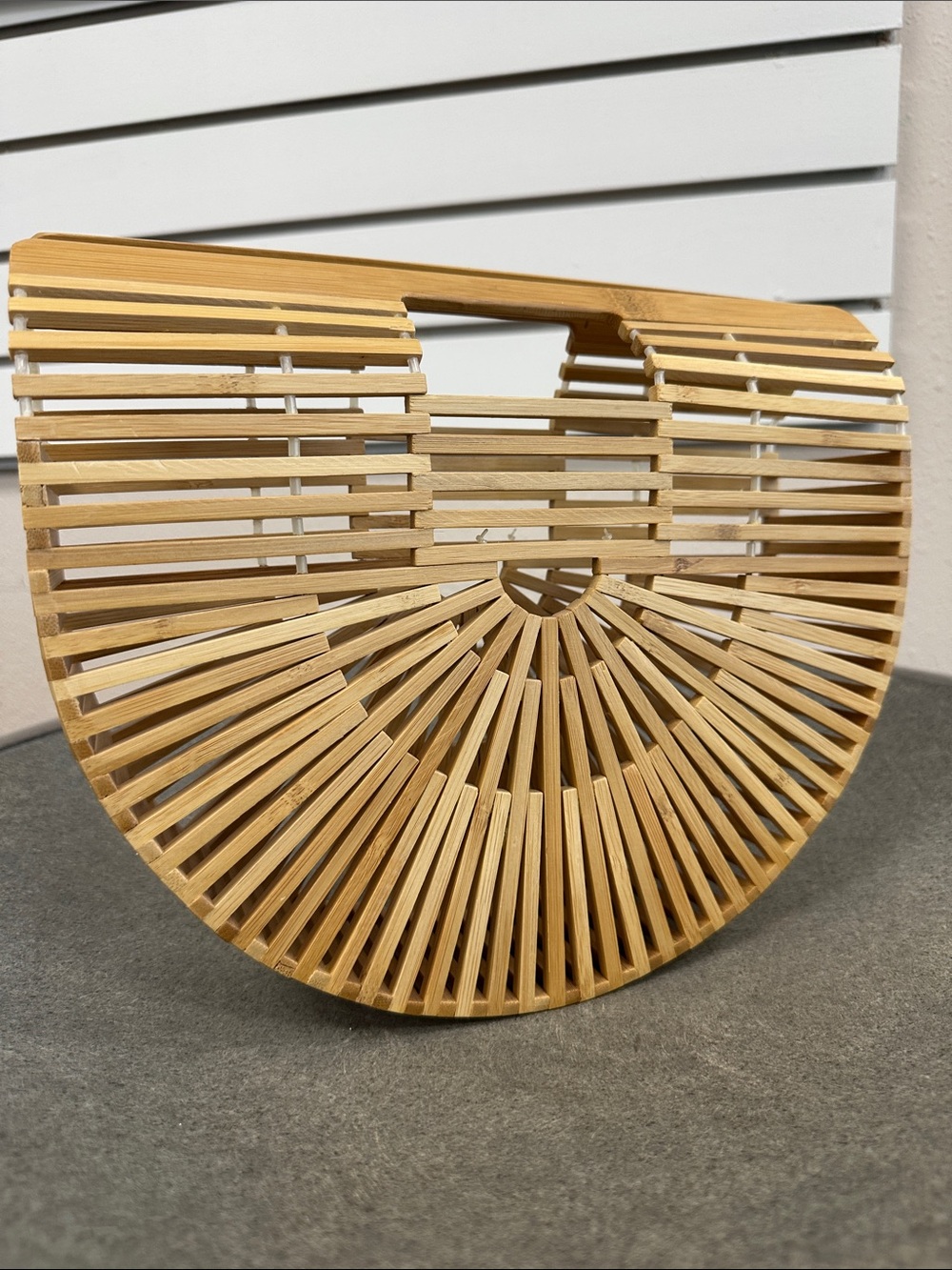 Women’s Bamboo Half-Moon Handbag - summer style